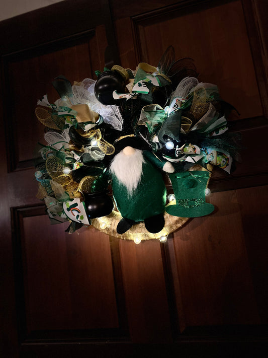 Knome st Patrick’s day wreath